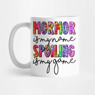 Tie Dye Mormor Is My Name Spoiling Is My Game Mothers Day Mug